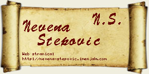 Nevena Stepović vizit kartica